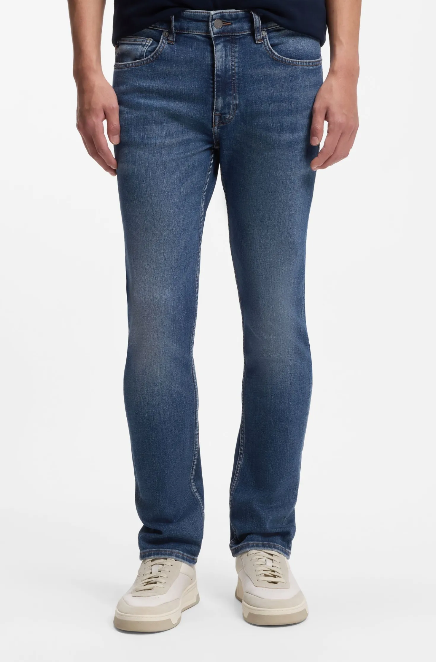 Delaware slim-fit jeans in blue super-stretch denim