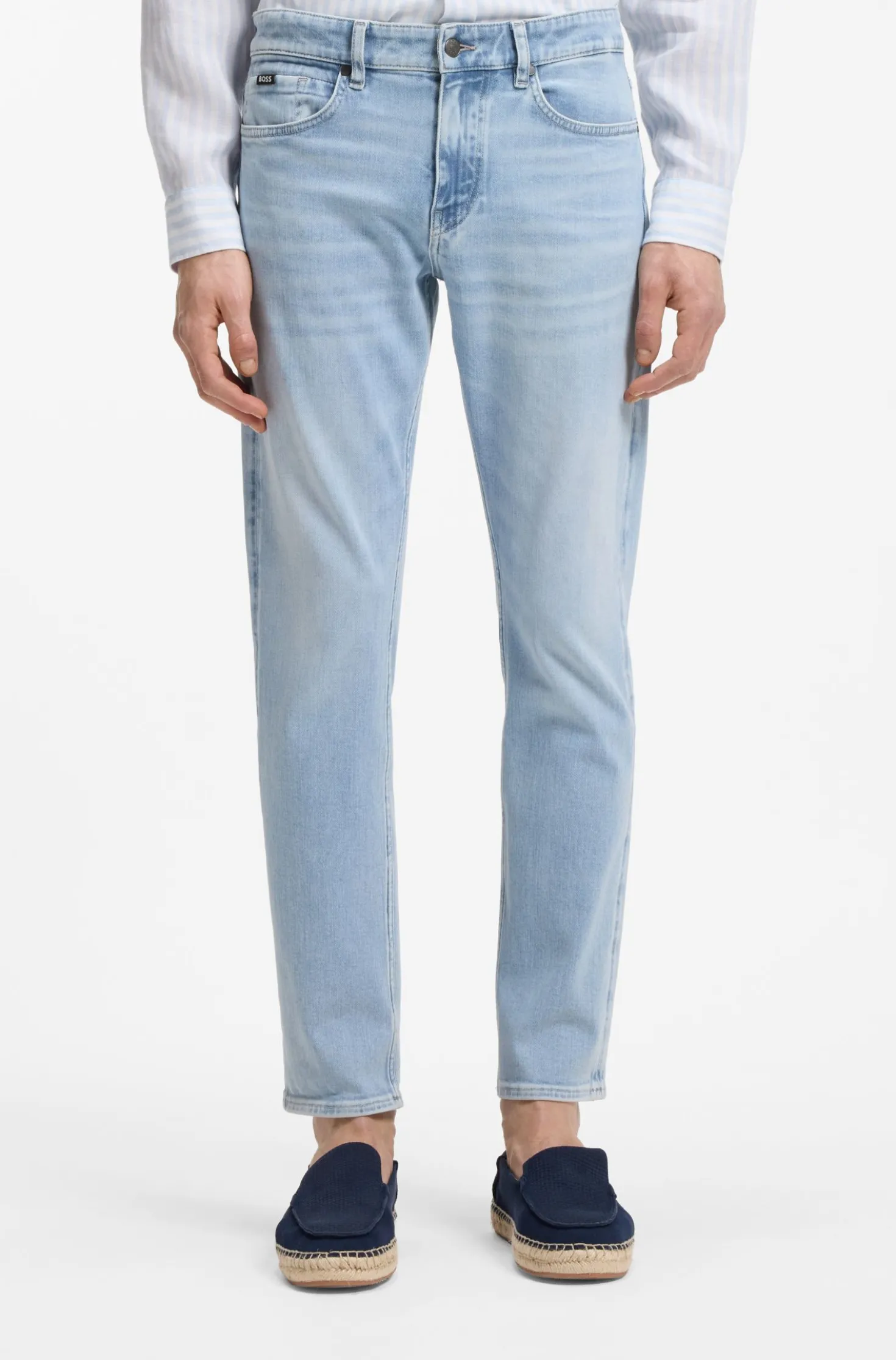 Delaware slim-fit jeans in blue denim