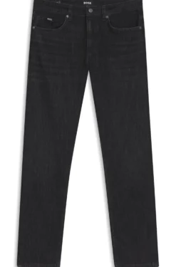 Delaware slim-fit jeans in grey wrinkle-resistant denim