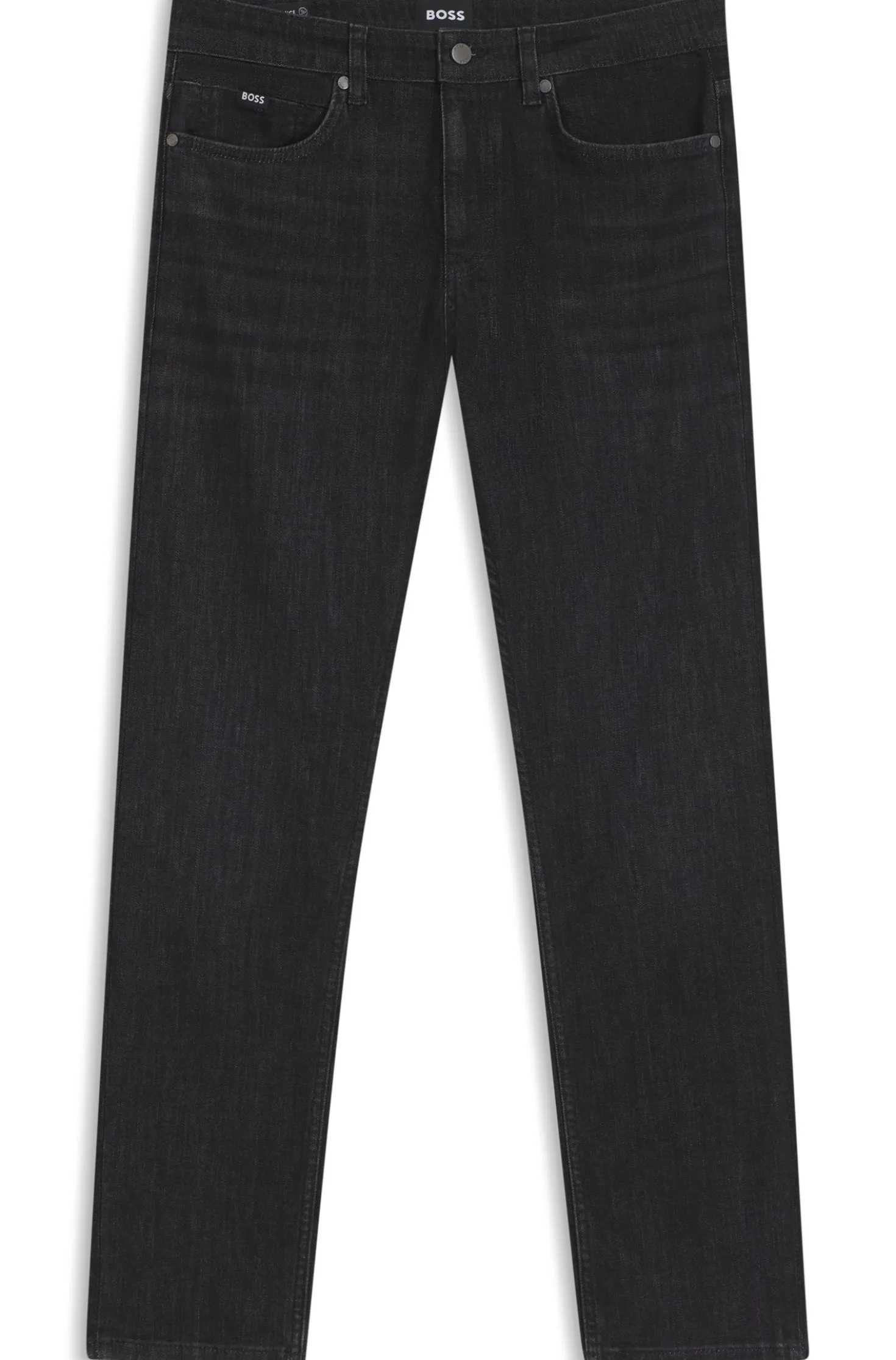 Delaware slim-fit jeans in grey wrinkle-resistant denim