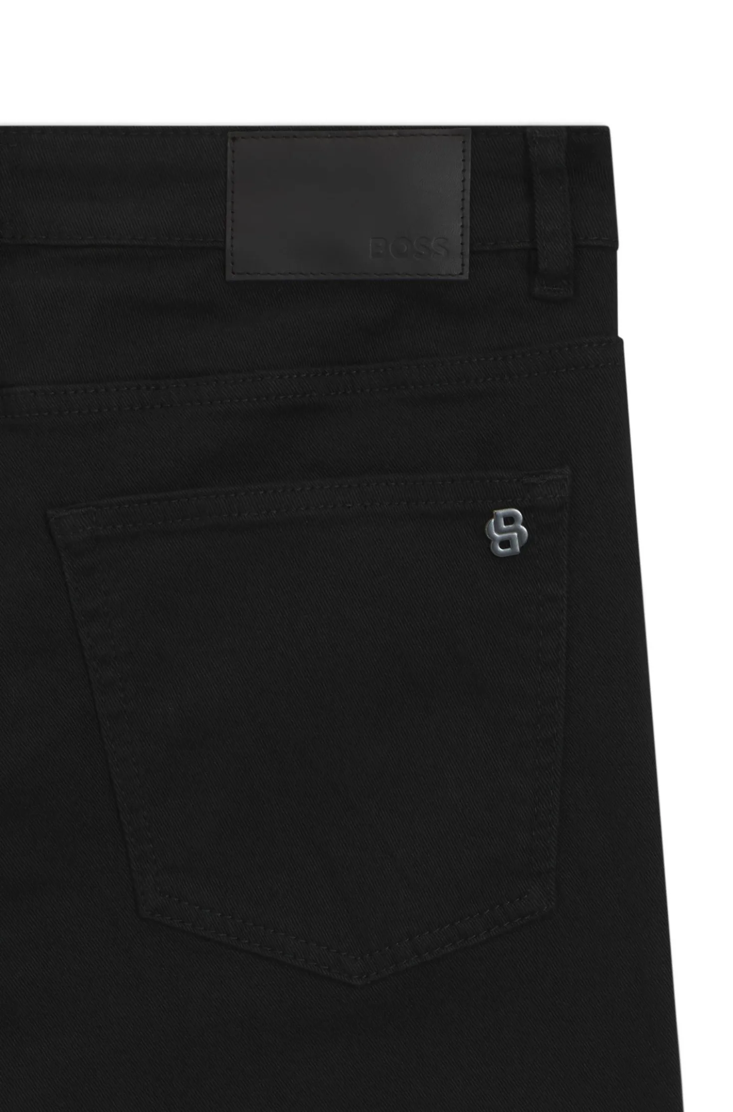 Delaware Slim-fit jeans in stay-black comfort-stretch denim