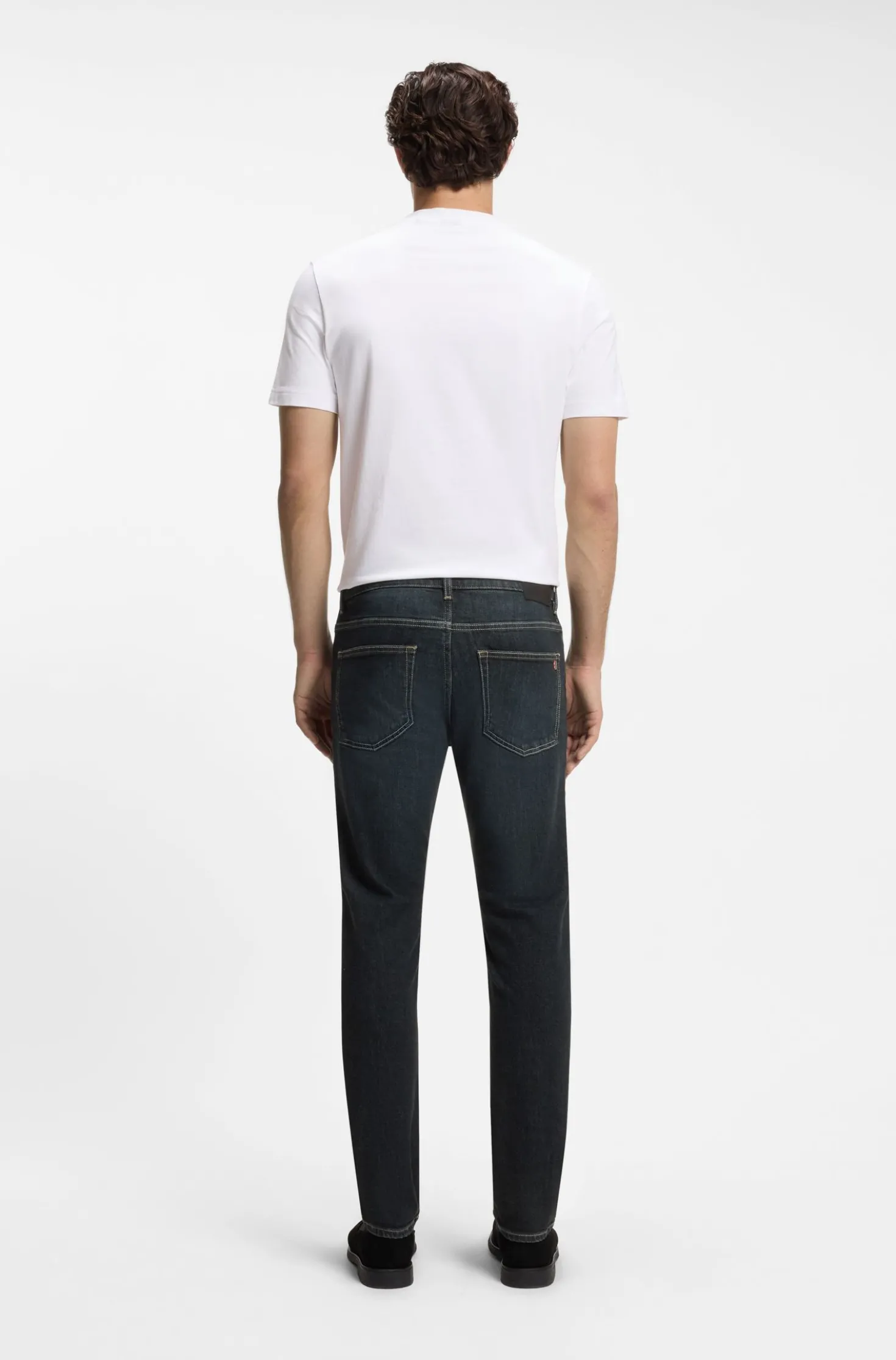 Delaware Slim-fit jeans with contrast stitching