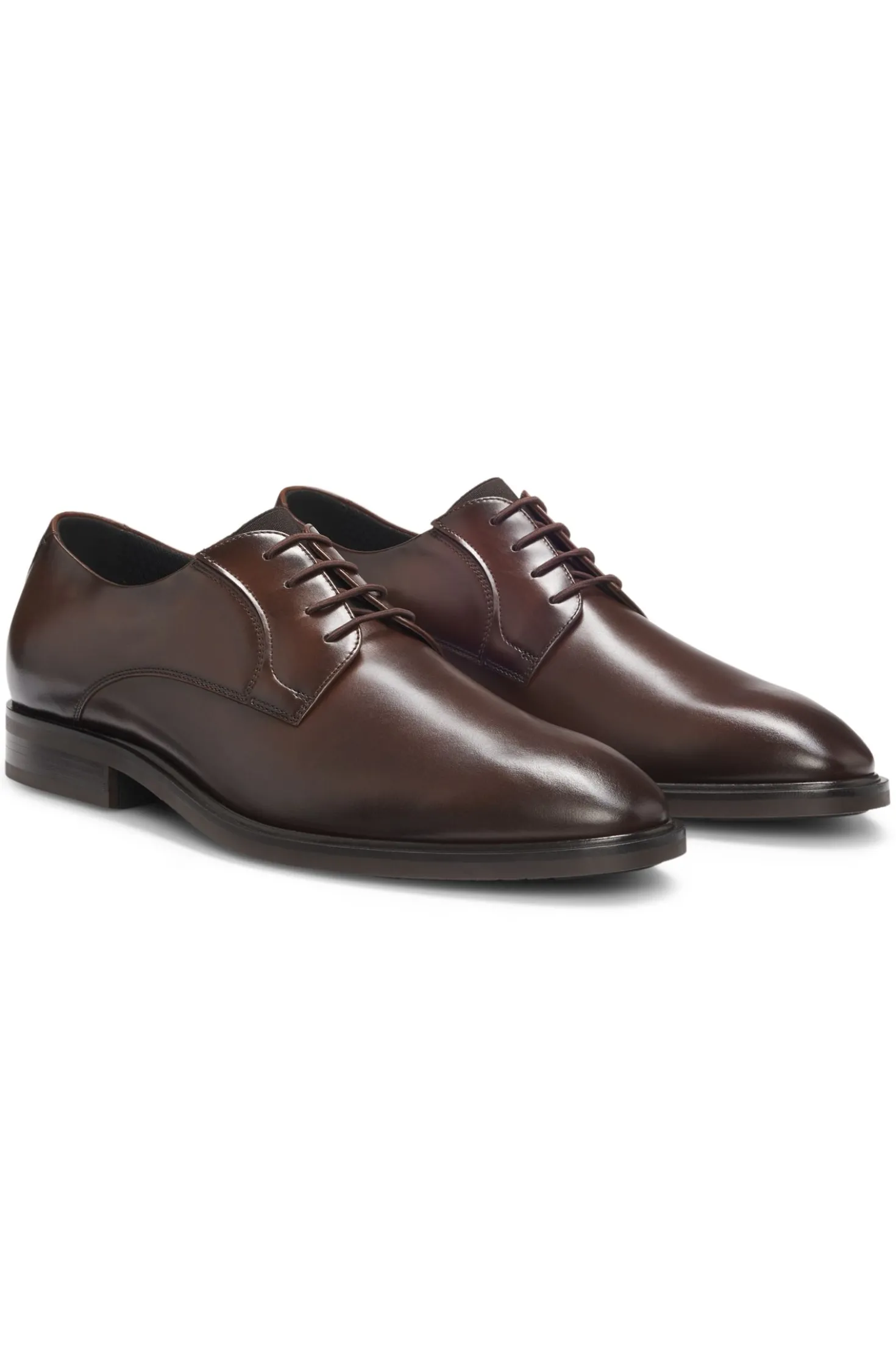 Derby shoes in smooth leather