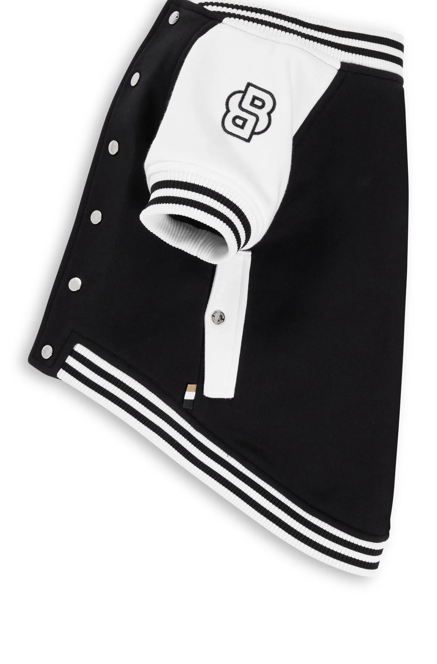 Dog bomber jacket with embroidered logo