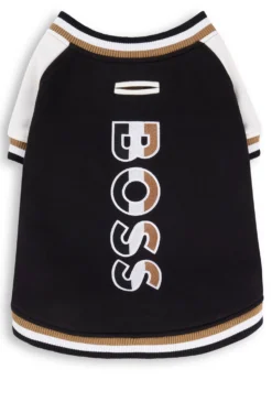 Dog bomber jacket with embroidered logo