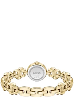 DOUBLE B DRESSY Gold-tone watch with monogram bracelet