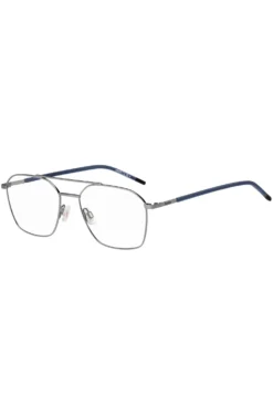 Double-bridge optical frames with blue end-tips