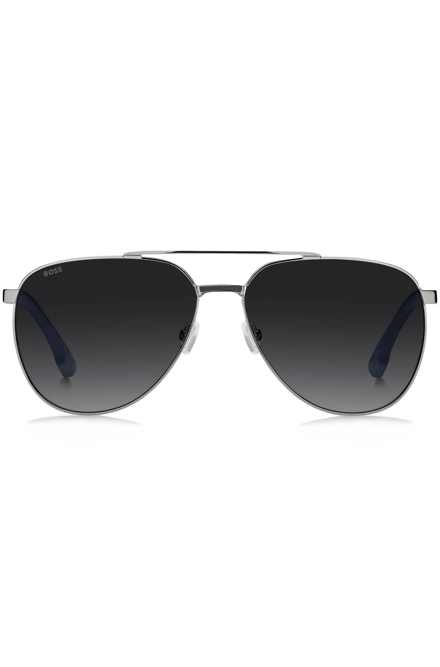 Double-bridge sunglasses with carbon-fibre temples
