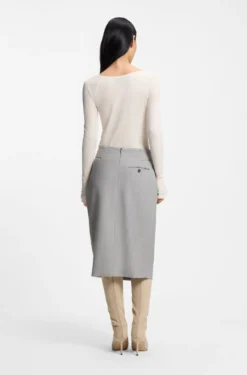 Double-layered jersey top in sheer jersey