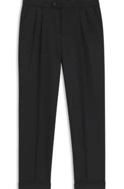 Double-pleat trousers in virgin wool