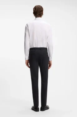 Dressletic slim-fit trousers in washable stretch jersey