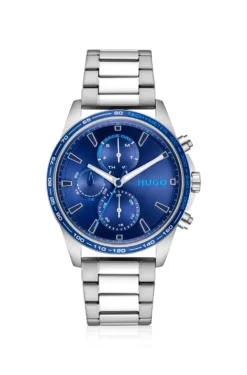 #Drift blue-dial watch in stainless steel