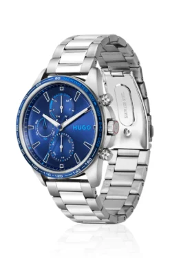 #Drift blue-dial watch in stainless steel