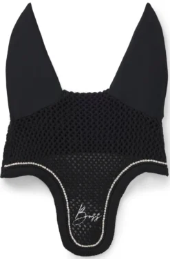 Equestrian fly veil with crystal trim
