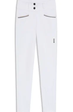 Equestrian full-grip breeches in power-stretch material