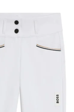 Equestrian full-grip breeches in power-stretch material