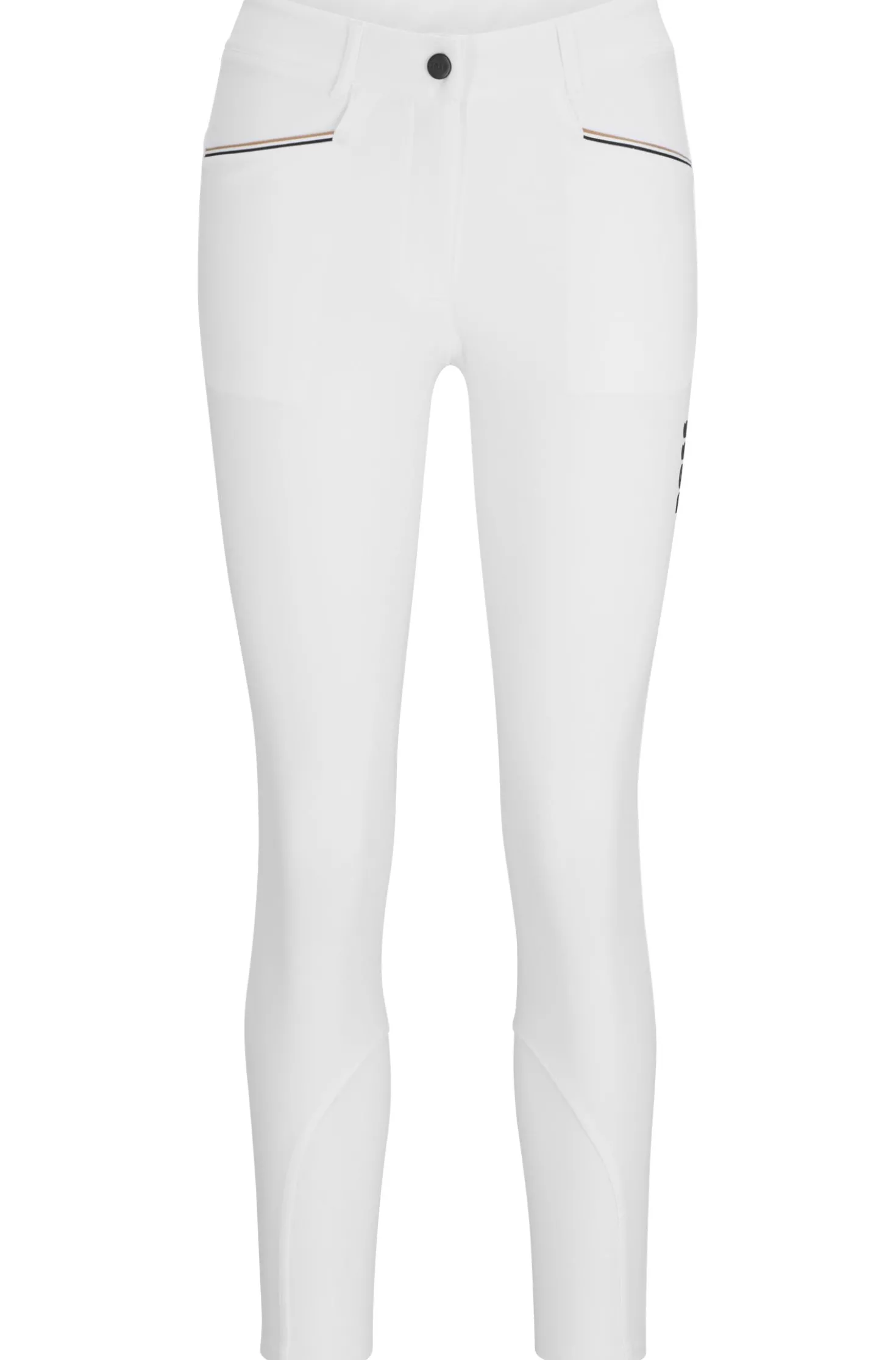 Equestrian full-grip breeches in power-stretch material