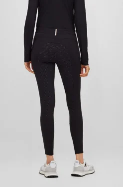 Equestrian full-grip breeches in power-stretch material