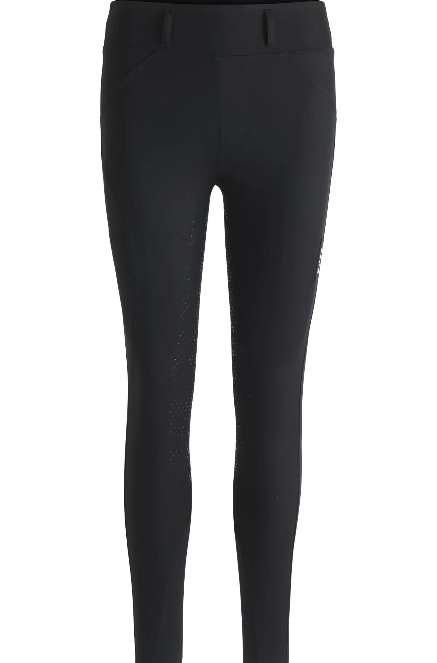Equestrian full-grip breeches with four-way stretch