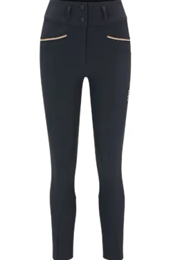 Equestrian high-waisted breeches with knee grip
