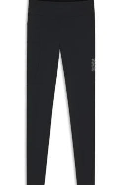 Equestrian high-waist leggings in power-stretch fabric