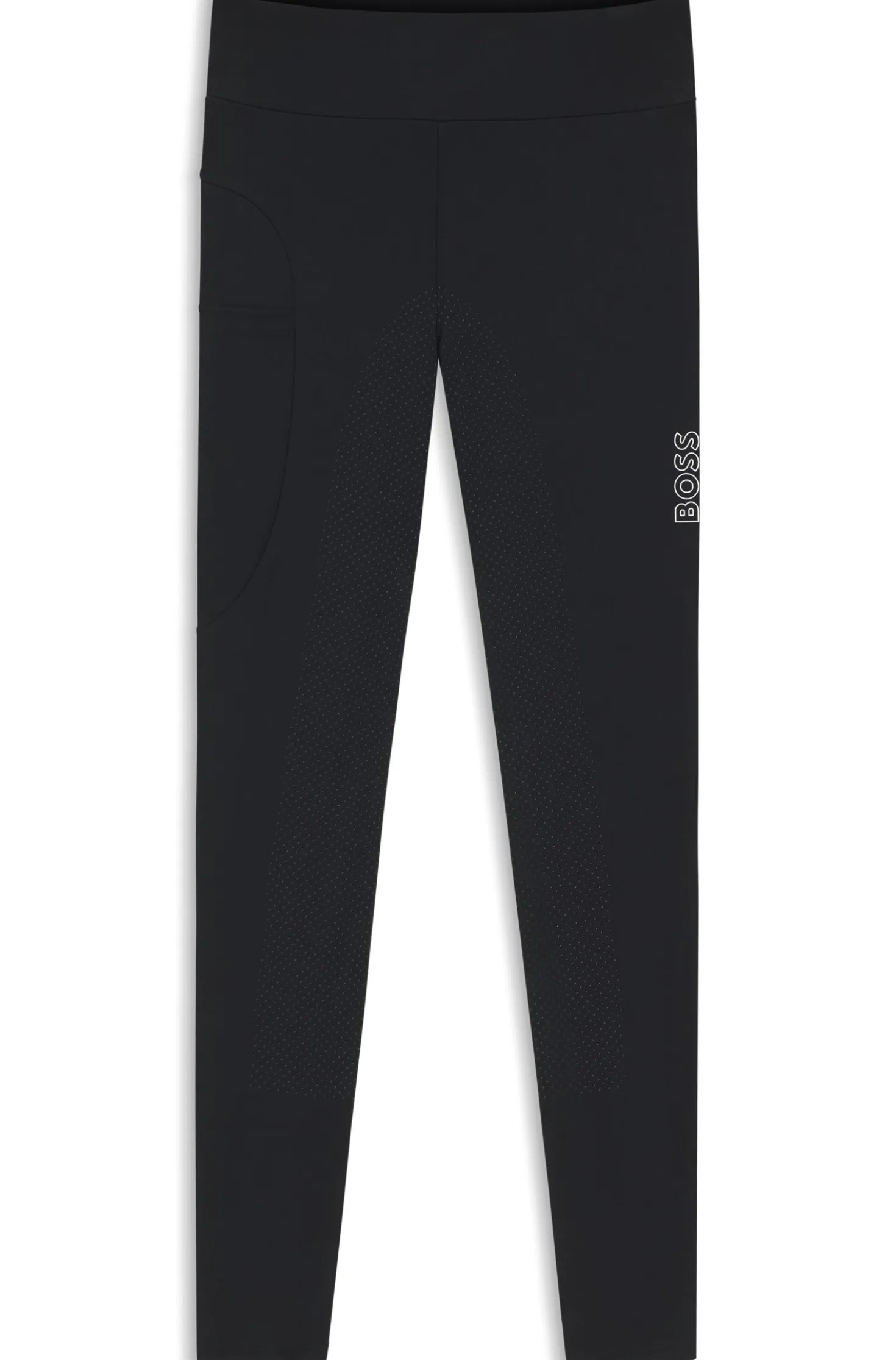 Equestrian high-waist leggings in power-stretch fabric