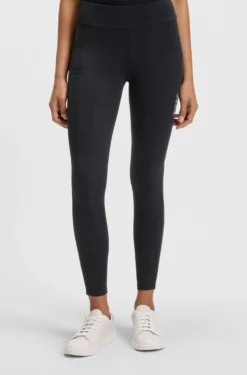 Equestrian high-waist leggings in power-stretch fabric