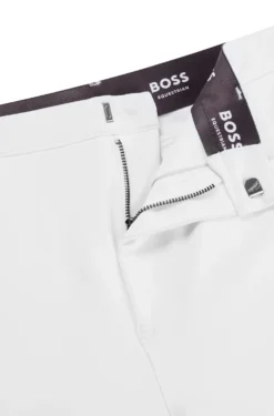 Equestrian knee-grip breeches in power-stretch material