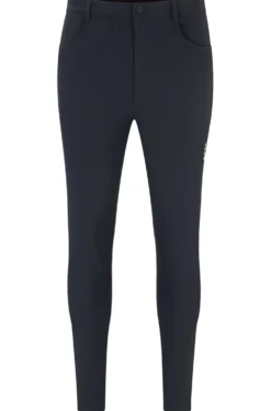 Equestrian knee-grip breeches in super-stretch material