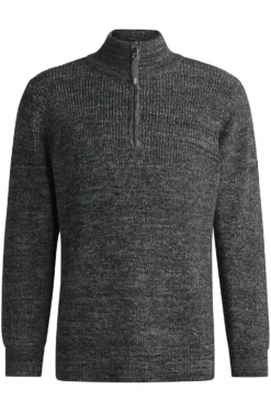 Equestrian melange troyer sweater