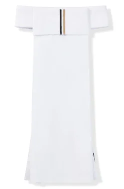 Equestrian one-piece plastron with signature stripe