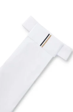 Equestrian one-piece plastron with signature stripe