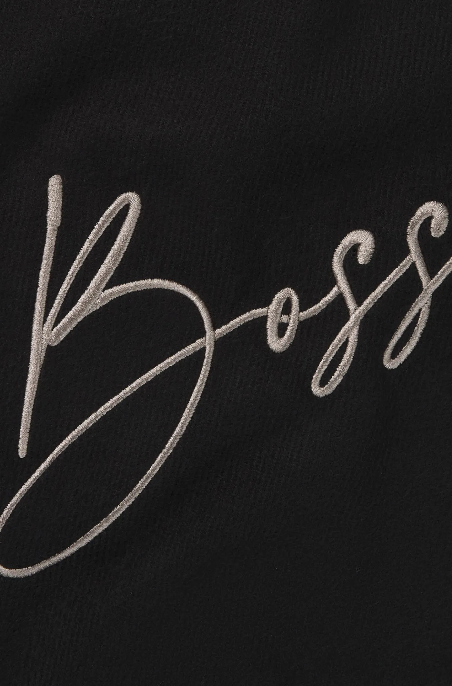 Equestrian scarf with embroidered logo