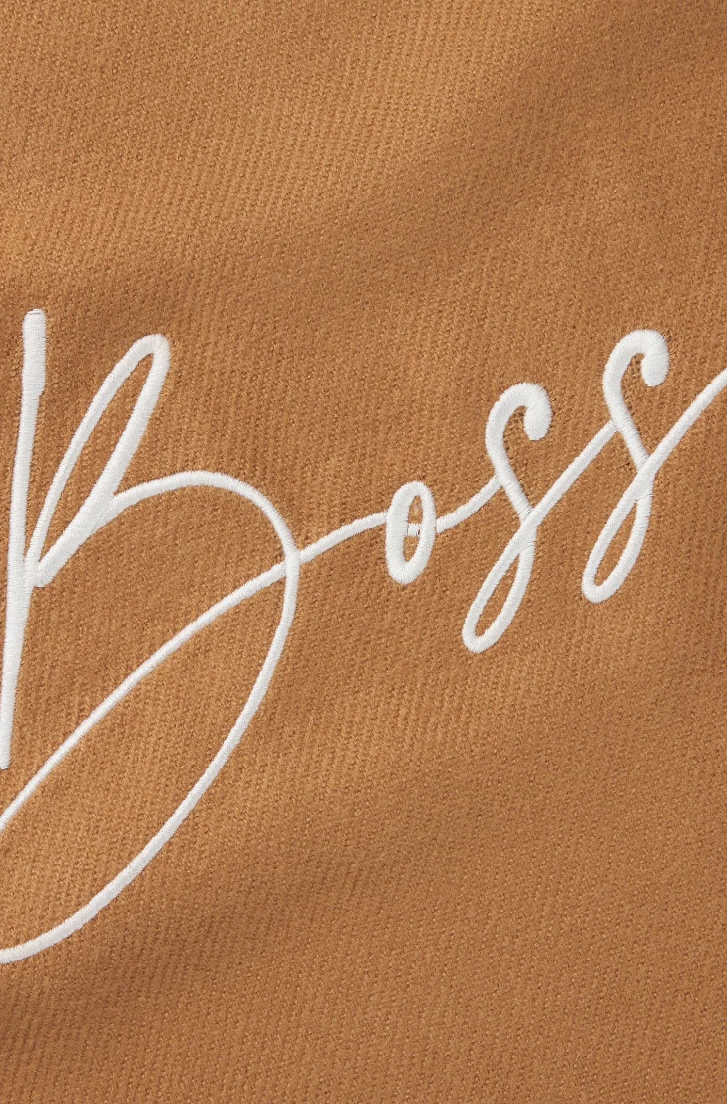 Equestrian scarf with embroidered logo