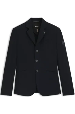 Equestrian show jacket in perforated stretch fabric