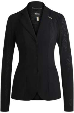 Equestrian show jacket in perforated material
