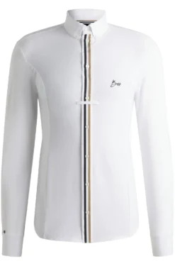 Equestrian show shirt in a cotton blend