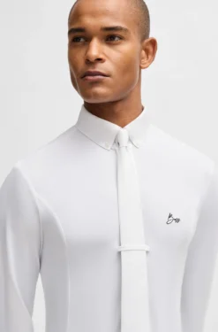 Equestrian show shirt in a cotton blend