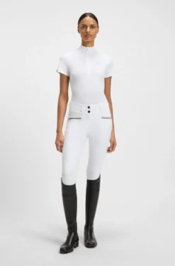 Equestrian show shirt in super-stretch material