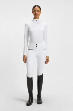 Equestrian show shirt in super-stretch material