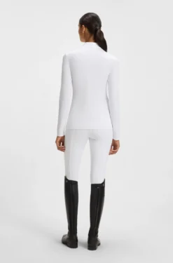 Equestrian show shirt in super-stretch material