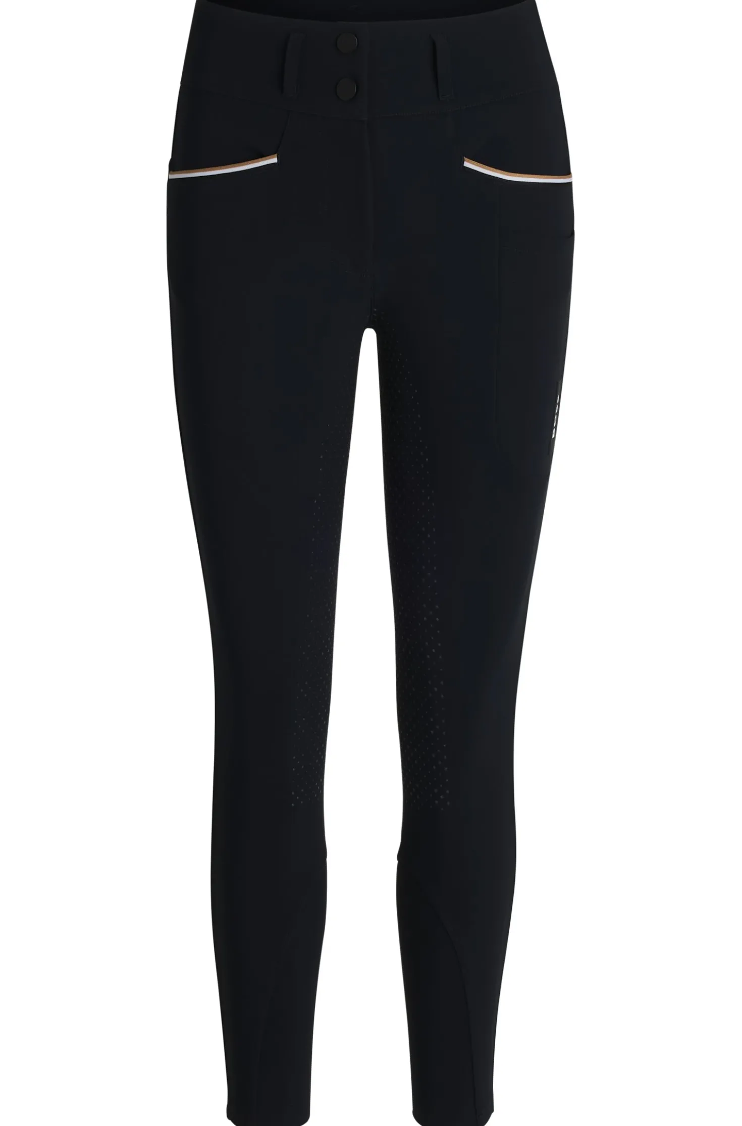 Equestrian slim-fit breeches with full grip