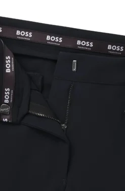 Equestrian slim-fit breeches with knee grip