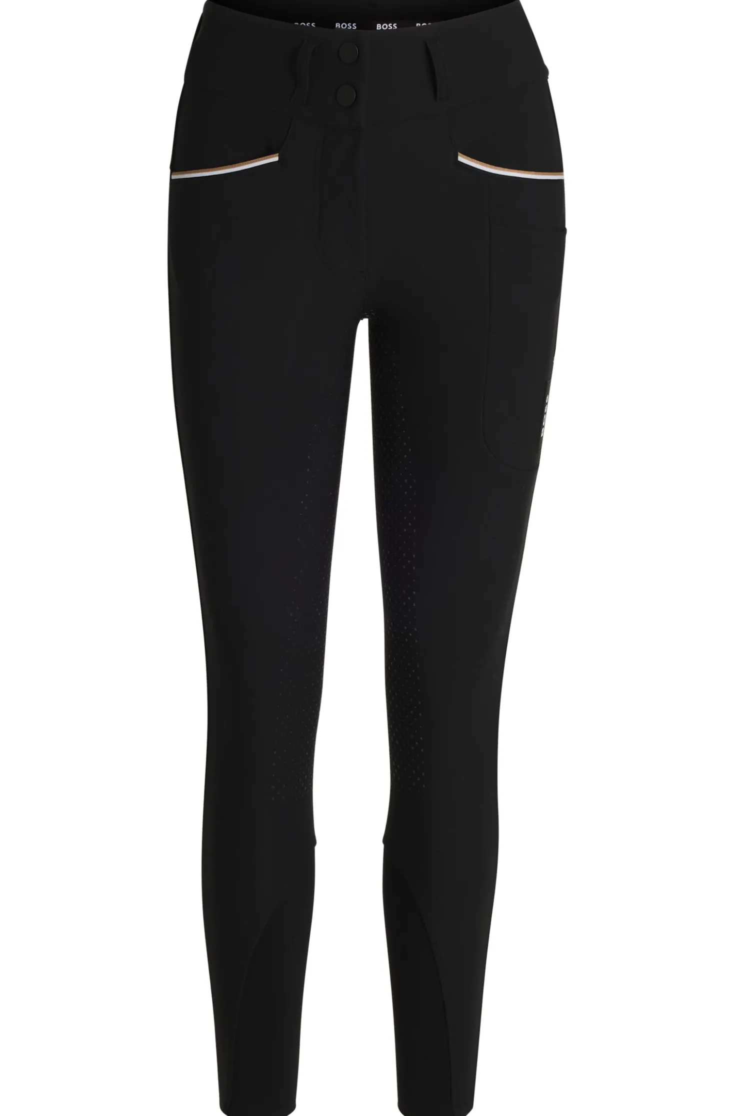 Equestrian slim-fit breeches with full grip