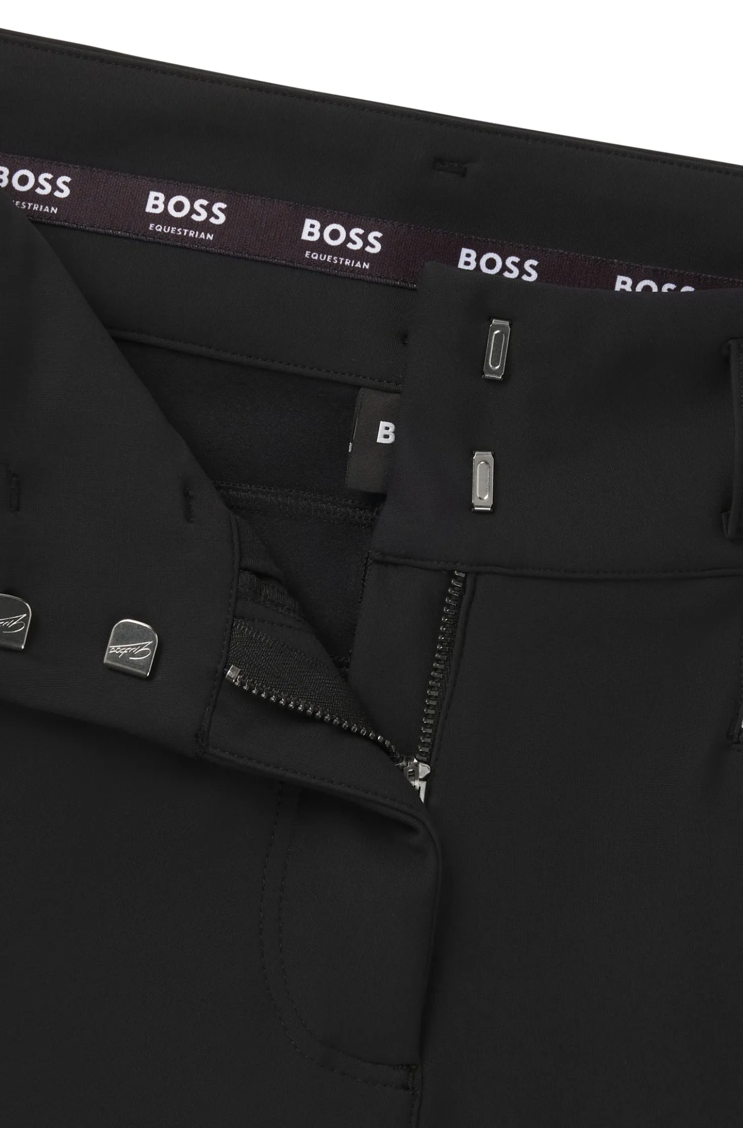Equestrian slim-fit breeches with full grip