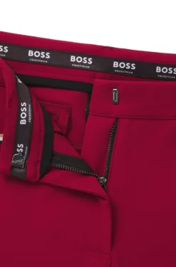 Equestrian slim-fit breeches with knee grip