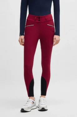 Equestrian slim-fit breeches with full grip