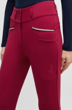 Equestrian slim-fit breeches with full grip