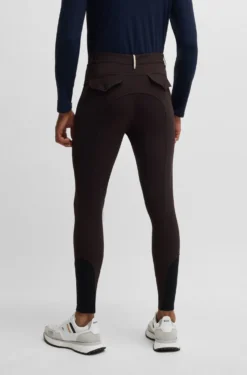 Equestrian slim-fit knee-grip breeches