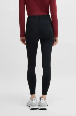Equestrian slim-fit riding leggings with full grip